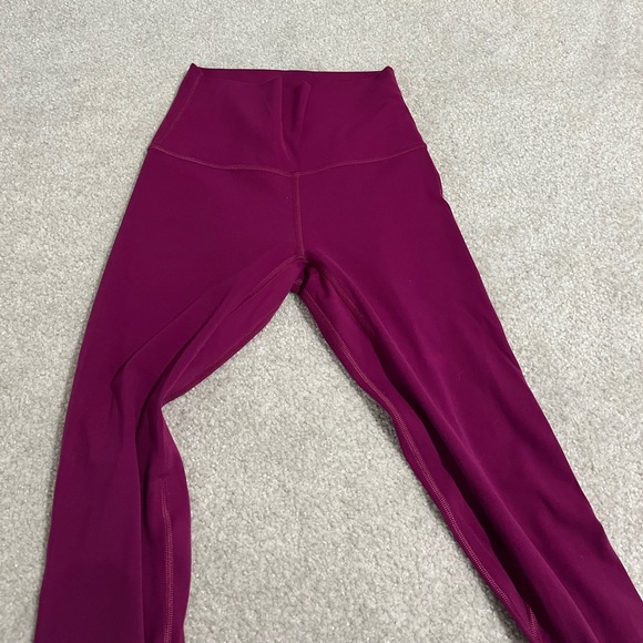 Lulu Lemon Align Leggings in Deep Fuschia size 2 - Picture 4 of 5